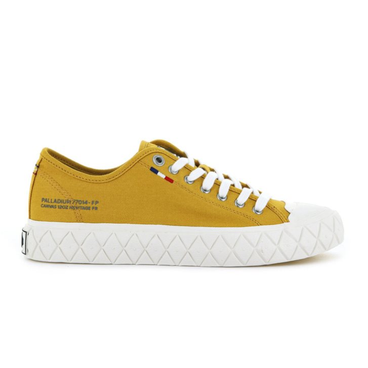 Baskets Palladium Palla Ace Tela Low Tops Homme Moutarde | FR KAY502M